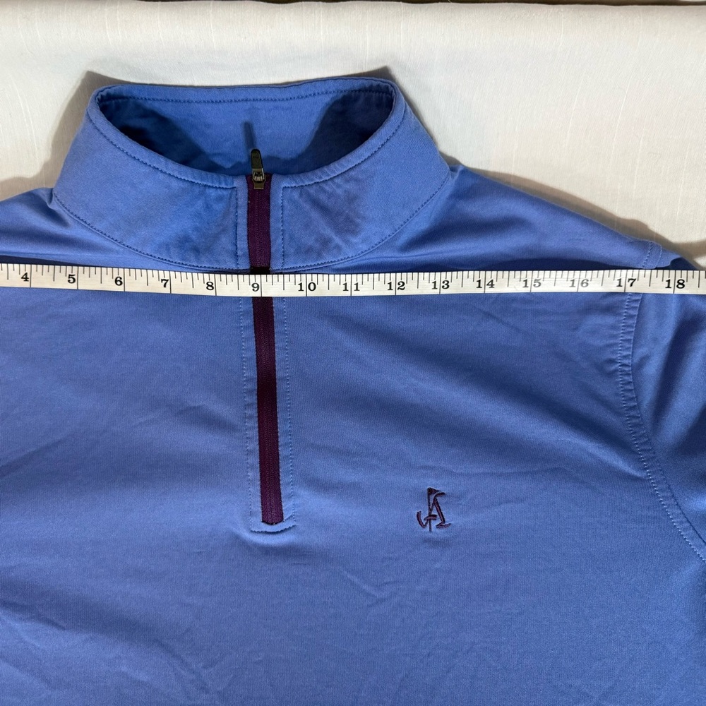 Peter Millar Blue Performance Pullover With Logo - image 7